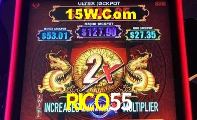 Sessão de jogo em andamento no aplicativo RICO55 para Android